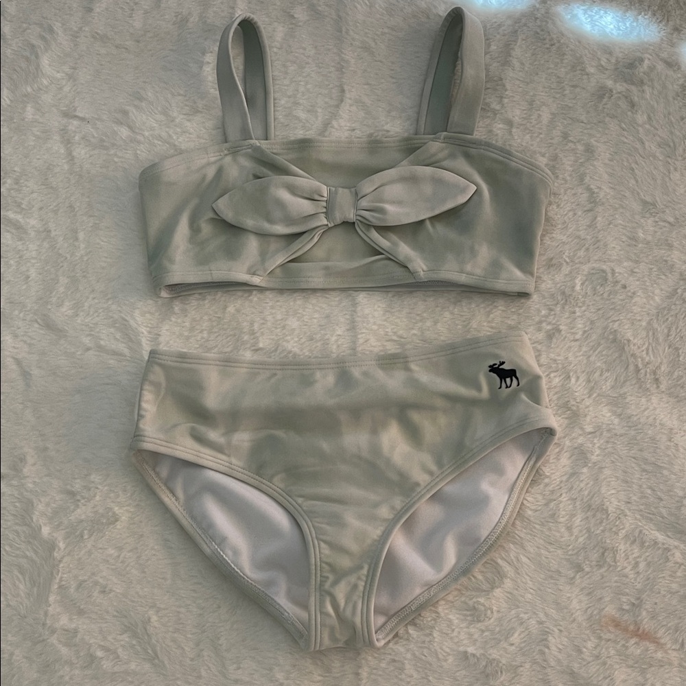 Abercrombie Kids Light Sage Two-Piece Bikini Set  SZ 7  8